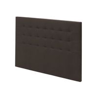 TÊTE DE LIT Tete de lit Gaia capitonée tissu Châtaigne L. 150 TÊTE DE LIT Tete de lit Gaia capitonée tissu Châtaigne L. 150