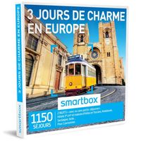 COFFRET SÉJOUR Coffret cadeau - 3 jours de charme en Europe - Sma COFFRET SÉJOUR Coffret cadeau - 3 jours de charme en Europe - Sma