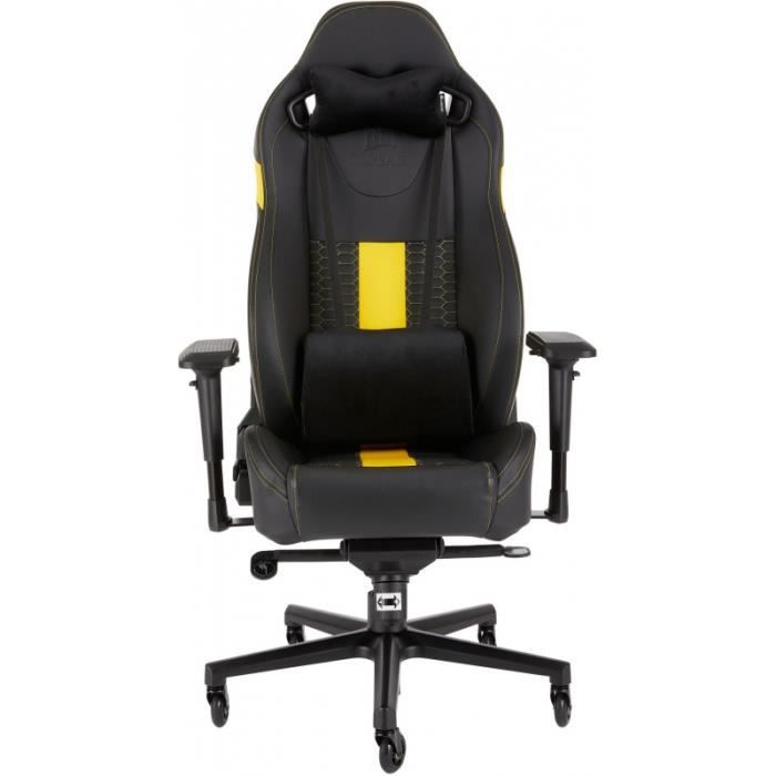 CORSAIR Fauteuil Gamer T2 ROAD WARRIOR - Noir et Jaune (CF-9010010-WW)