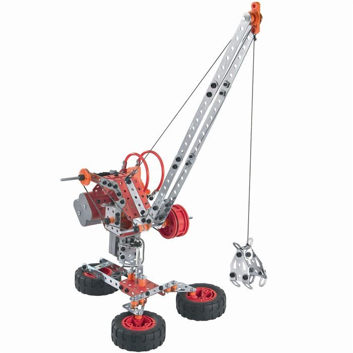 grue robot helicoptere avion 352 pieces metal jeu de construction