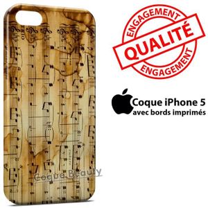 coque iphone 5 note music