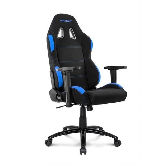 AKRACING Series Core EX-WIDE - AKEXWIBKBL - Siège Confort pour Gamer en tissu - Noir/Bleu