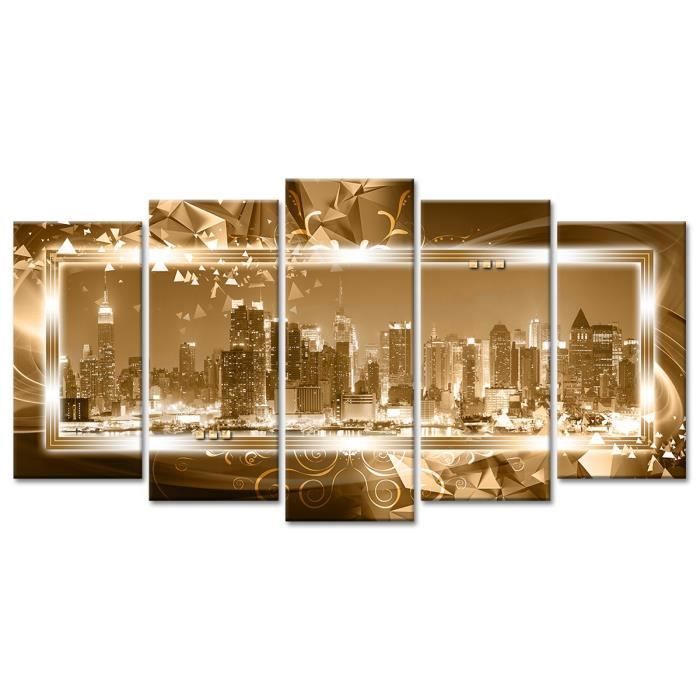 Tableau Déco Cadre Moderne Urbain New York - 150x80 cm