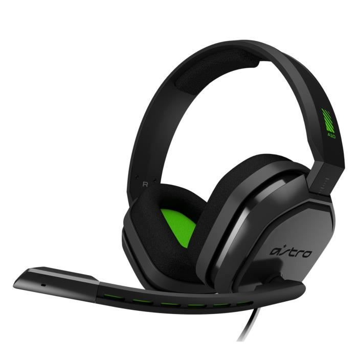ASTRO Casque Gaming A10 Gris et Vert - Compatible Xbox