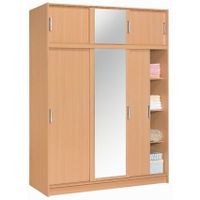 ARMOIRE DE CHAMBRE Armoire 3+3 portes coulissantes + miroir ARMOIRE DE CHAMBRE Armoire 3+3 portes coulissantes + miroir