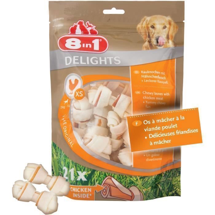 8in1 Delights XS Pack Eco 21 pièces