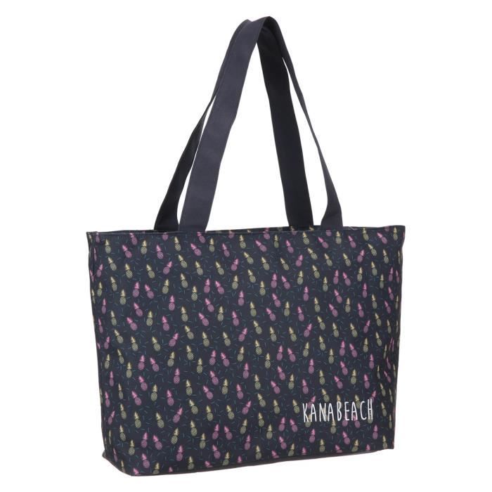 KANABEACH Sac Shopping GIRL - 1 Compartiments - 12 à 18 ans - Classe Secondaire - 34 cm - Bleu - Enfant Fille