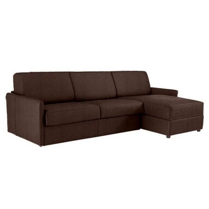 canapé d'angle sun convertible ouverture rapido 140cm tissu