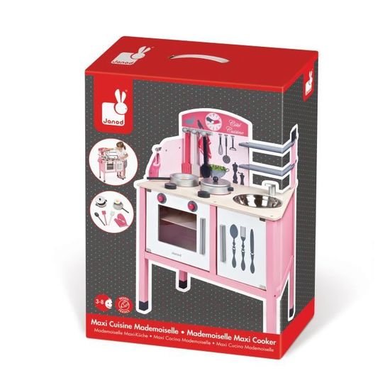 maxi cuisine mademoiselle en bois janod maxi cuisine mademoiselle en bois janod