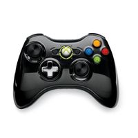 MANETTE CONSOLE Manette Sans Fil Chrome Noire XBOX 360 MANETTE CONSOLE Manette Sans Fil Chrome Noire XBOX 360