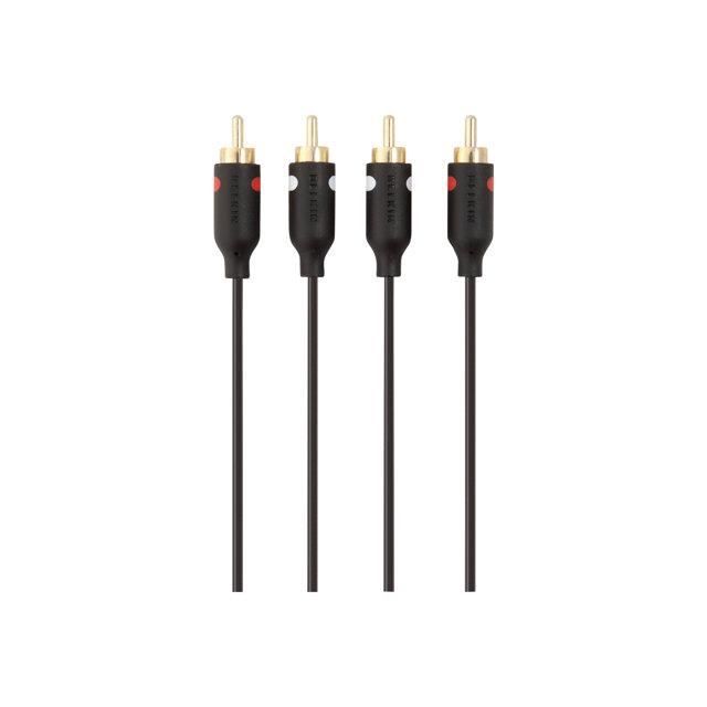 BELKIN Câble RCA 1 m - Noir - 2xRCA2xRCA M M 1M-Noir - 2xRCA, M/M, 1M