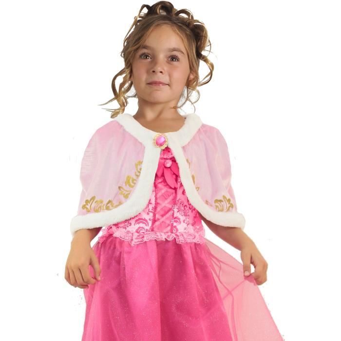 CESAR Cape Velours - Rose - Pour Enfant 5 à 10 ans