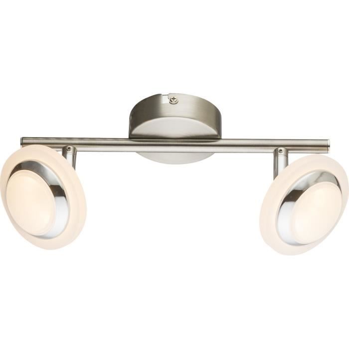 Spot LED en nickel mat 12,5x26xcm