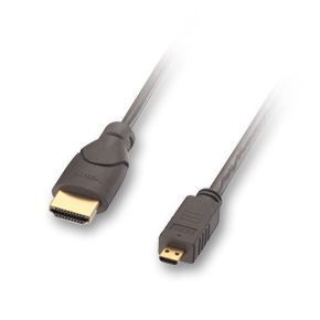 LINDY Câble HDMI® - Compatible HDMI 2.0 Ultra HD - Type A / D (Micro) - 2m