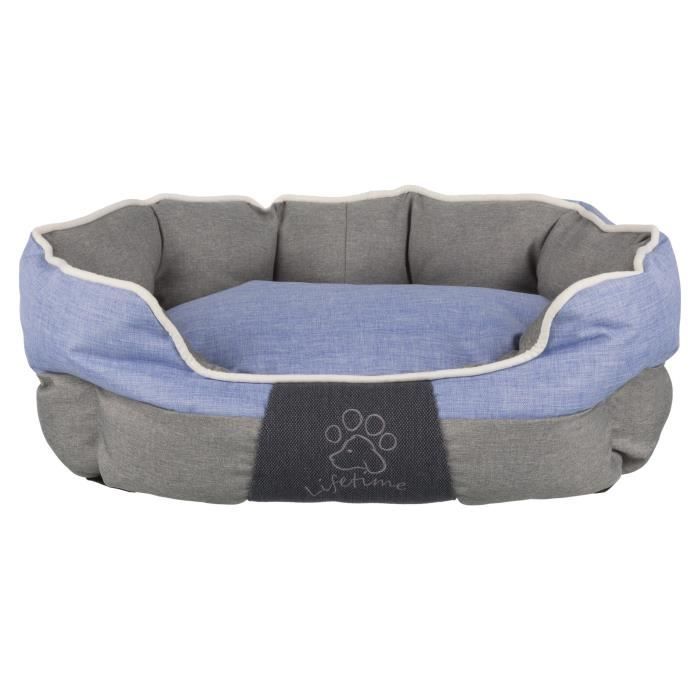 TRIXIE Lit Joris - 75x60cm - Gris et bleu - Pour chien