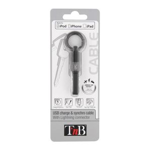 TNB Câble USB de charge Lightning - Noir/gris