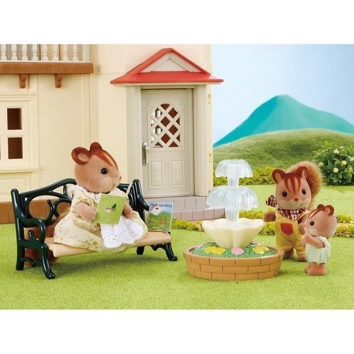 SYLVANIAN FAMILIES 4535 Banc de Jardin et Fontaine