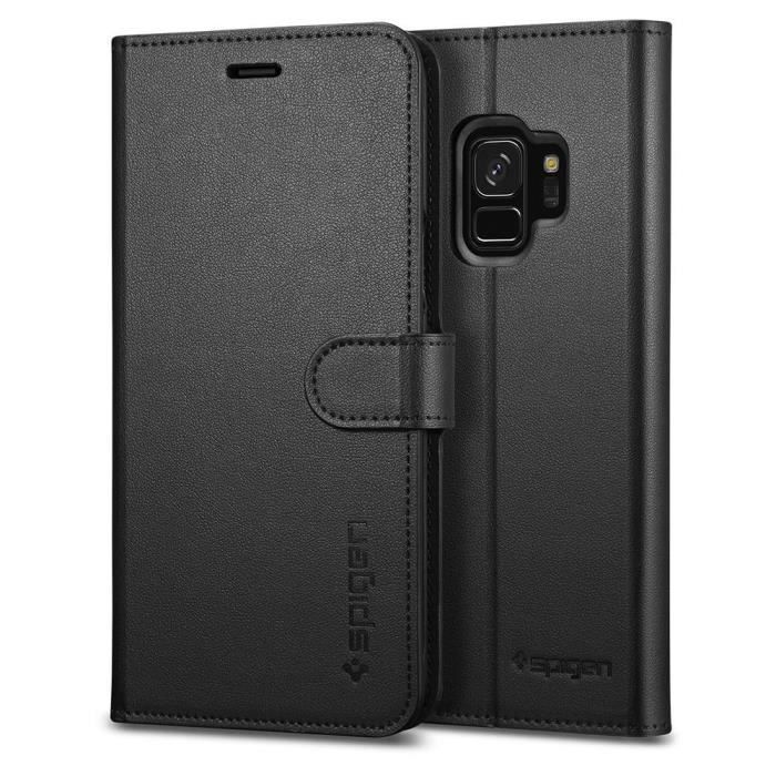 Spigen Wallet S Pour Galaxy S9 Noir