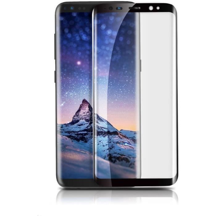 THOR Vitre trempée Edge to Edge pour Galaxy S8 Plus - Noir