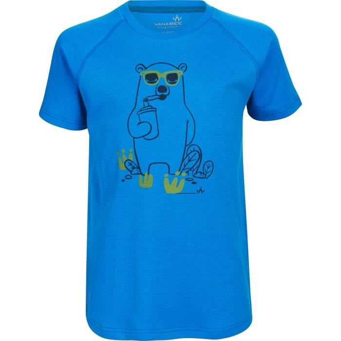 WANABEE T-shirt Elgon Evo - Enfant garçon - Bleu