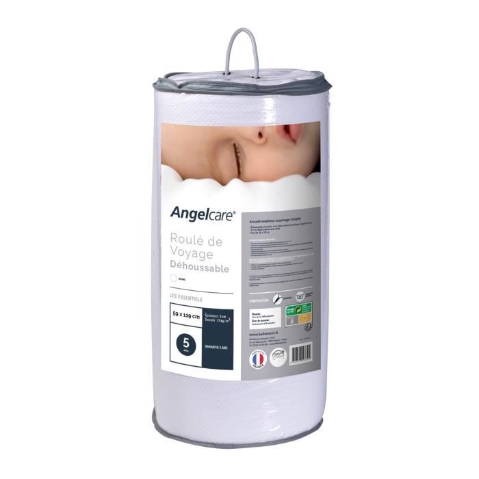 ANGEL CARE Matelas Roulé de Voyage 60 x 120 x 5 cm