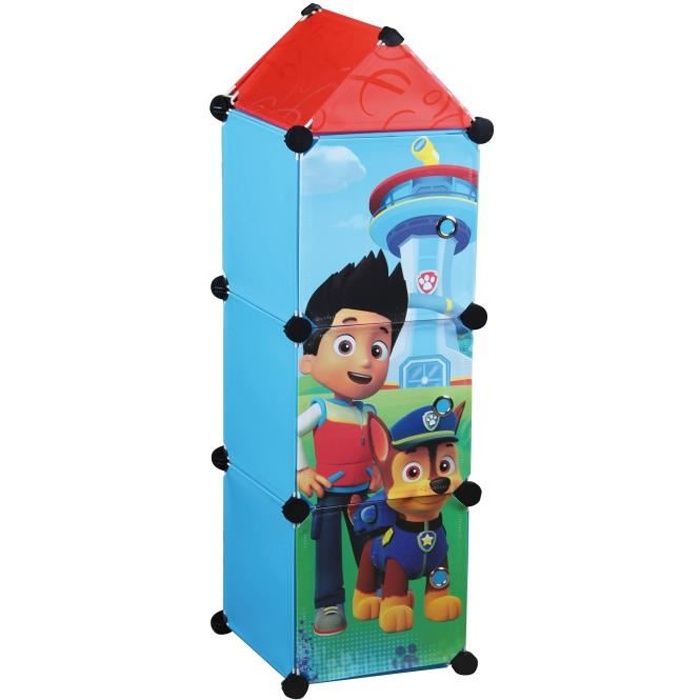 PAT PATROUILLE - Colonne rangement 3 portes - Enfant