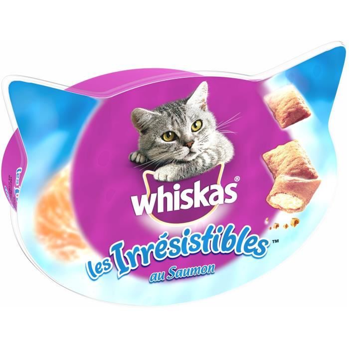 WHISKAS Les Irrésistibles friandises - Au saumon - Pour chat - 60 g