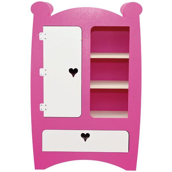 JB BOIS Armoire Vêtement Poupée 58x25x89 cm Fille Achat / Vente accessoire poupon Cdiscount
