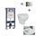 GEBERIT Pack WC suspendu complet avec plaque chrom