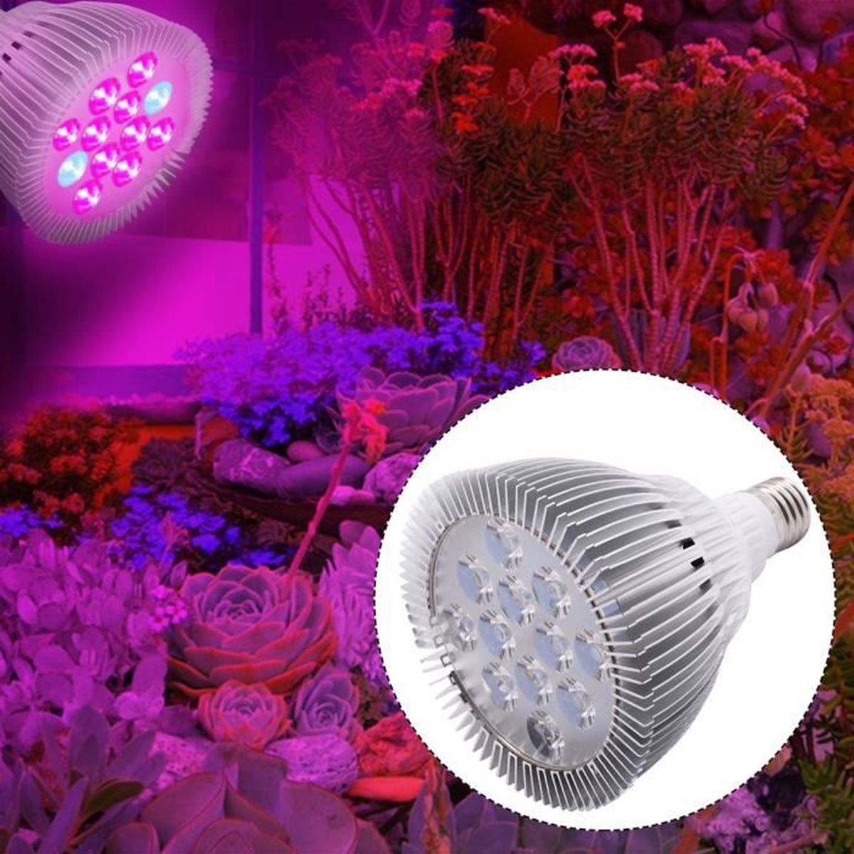 Des 24w Led Croissance Lampe À E27 Plantes Hydroponique Lumière OkuPZTliwX