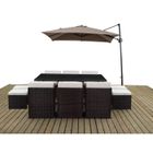 Salon De Jardin Resine Tressee Chicago 6 Buffalo Marron 10