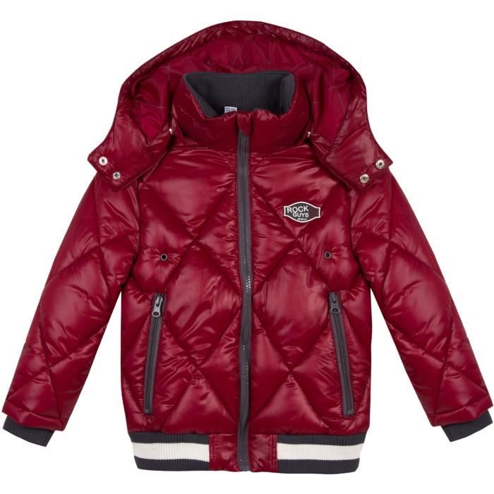 3 POMMES Blouson Rouge Foncé Enfant Garçon