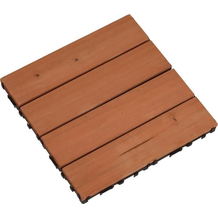 Panneau en bois pour plancher - 30 x 30 x 2,2 cm