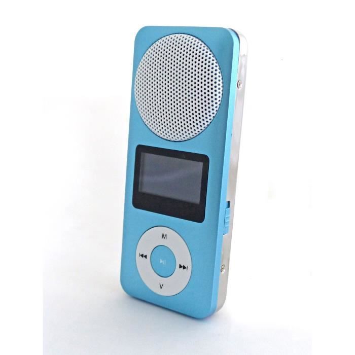 INOVALLEY MP32 MP3 - Avec HP - Bleu