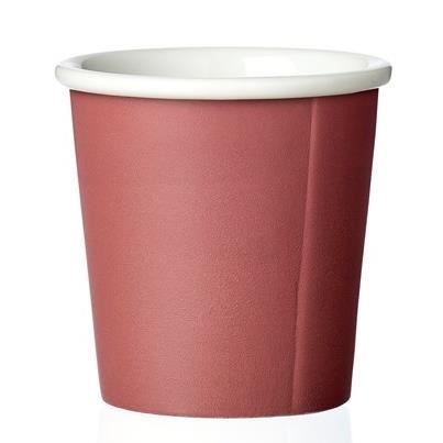 VIVA SCANDINAVIA Tasse à Expresso Anna Nordic - Porcelaine - 8 cl - Rouge