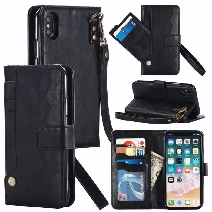 coque a rabat iphone x cuir coque a rabat iphone x cuir