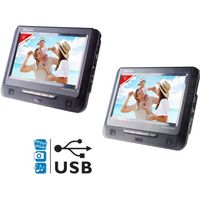 LECTEUR DVD PORTABLE TAKARA VRT179 Lecteur DVD portable 2 écrans 9" USB LECTEUR DVD PORTABLE TAKARA VRT179 Lecteur DVD portable 2 écrans 9" USB