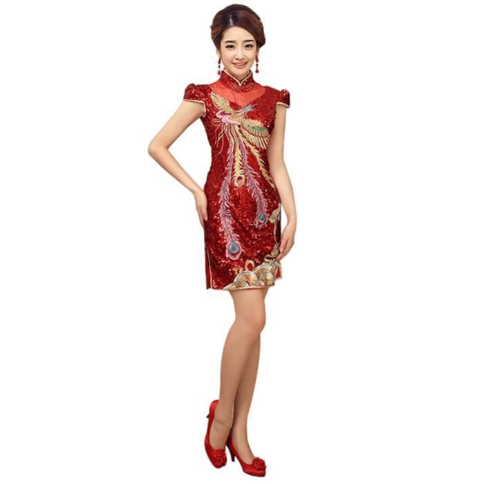 Robe Traditionnelle Chinois Cheongsam Costume de fête ...