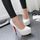 talons hauts-Plateforme Stiletto bout rond des ...