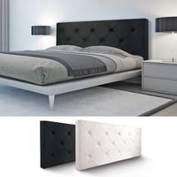 TÊTE DE LIT Tête de lit capitonnée PU noir 160x60cm imprimé 14 TÊTE DE LIT Tête de lit capitonnée PU noir 160x60cm imprimé 14