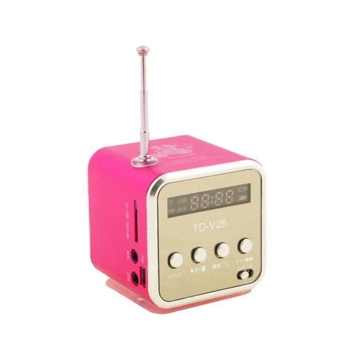 Tera Mini  Enceinte  portable USB FM Carte  SD  TF Achat 