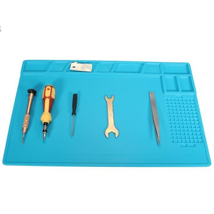 TAPIS DE TRAVAIL SOUDAGE BRICOLAGE REPARATION DEPANNAGE SILICONNE ANTISTATIQUE