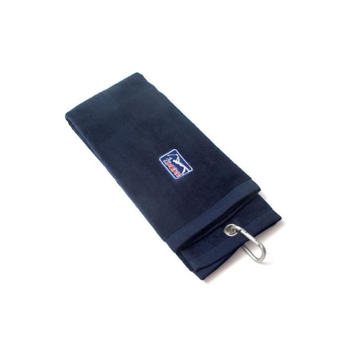 PGA TOUR Serviette de Golf - 16,5 x 19 cm - Bleu