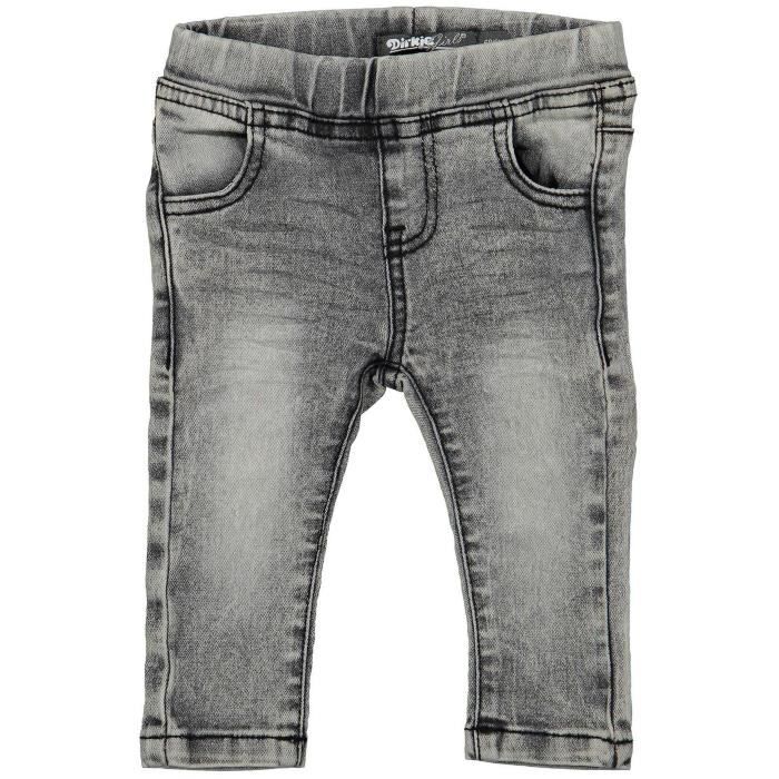 DIRKJE Jeans Stretch Gris Bébé Fille