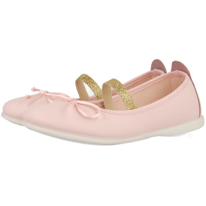 GIOSEPPO Ballerines Cuir Rose Bébé fille