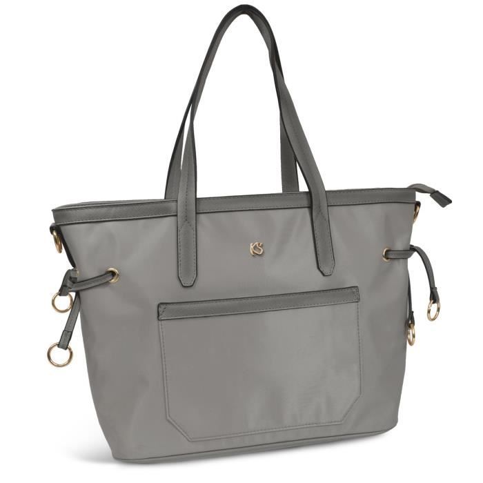KINSTON - Sac Cabas SAFARI Gris