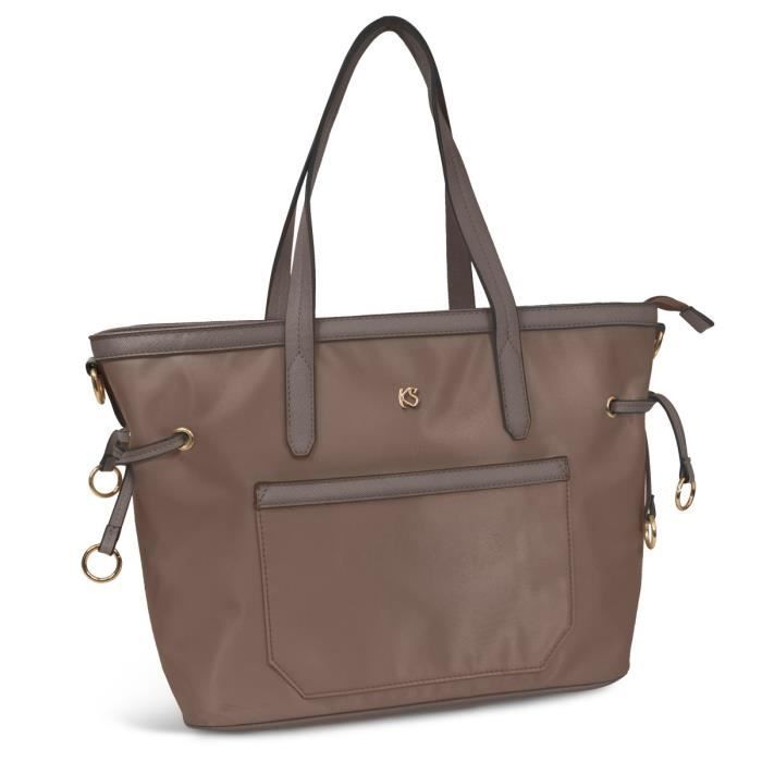KINSTON - Sac Cabas SAFARI Marron