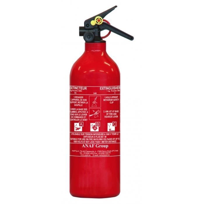 Extincteur à poudre ABC NF sans manomètre 1 Kg