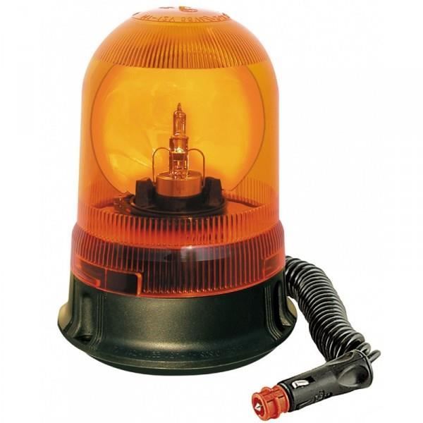 Gyrophare Astral Base magnétique et Ventouse 12 V - Orange