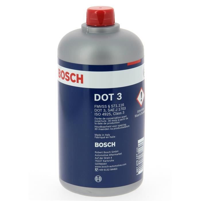 BOSCH Liquide de frein DOT3 - 500 ml
